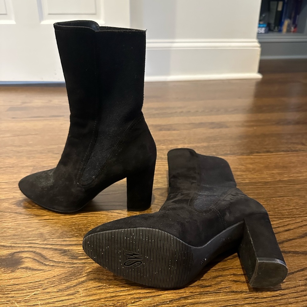 Stuart Weitzman suede booties